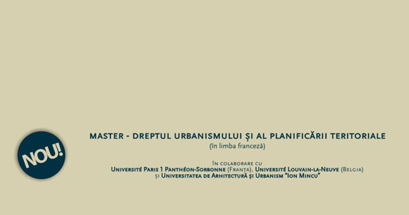 Dreptul urbanismului și al planificării teritoriale