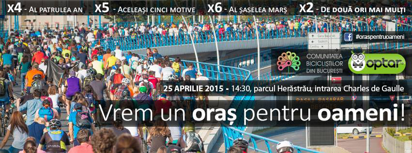 marșul 'Vrem un oraș pentru oameni!' - 25 aprilie 2015
