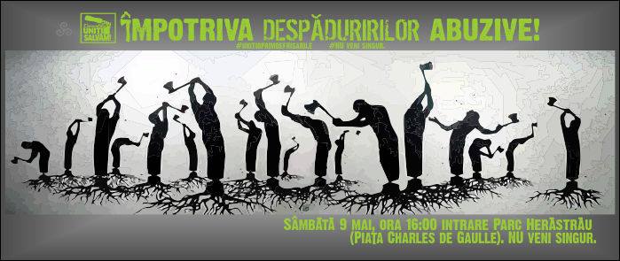 protest 'Împotriva despăduririlor abuzive'