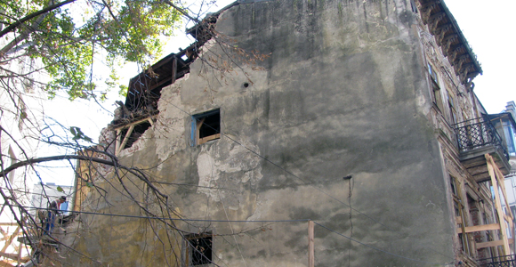 şantier fără panou, str. Șepcari 19 - foto: O.Mihalache, 29.10.2015