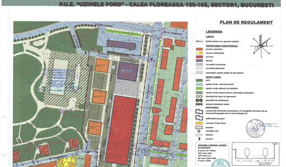 Planul Urbanistic Zonal (PUZ) Calea Floreasca nr. 159-165 - sursa: www.pmb.ro