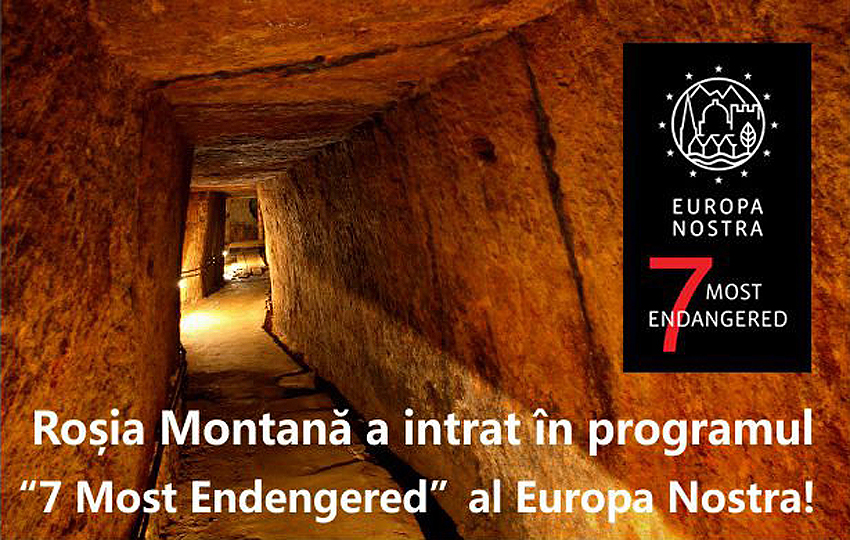 Roşia Montană în programul Europa Nostra "7 Most Endangered"